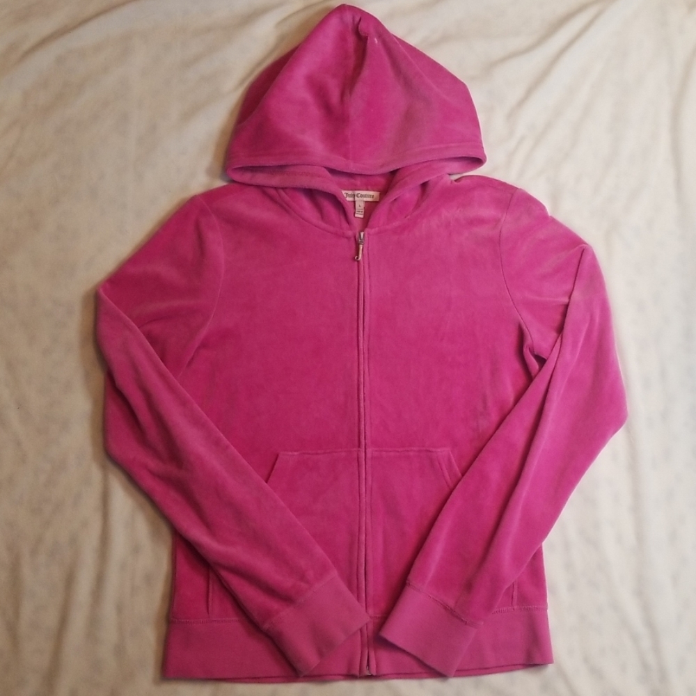 Juicy Couture Velvet Pink Trac Suit Jacket